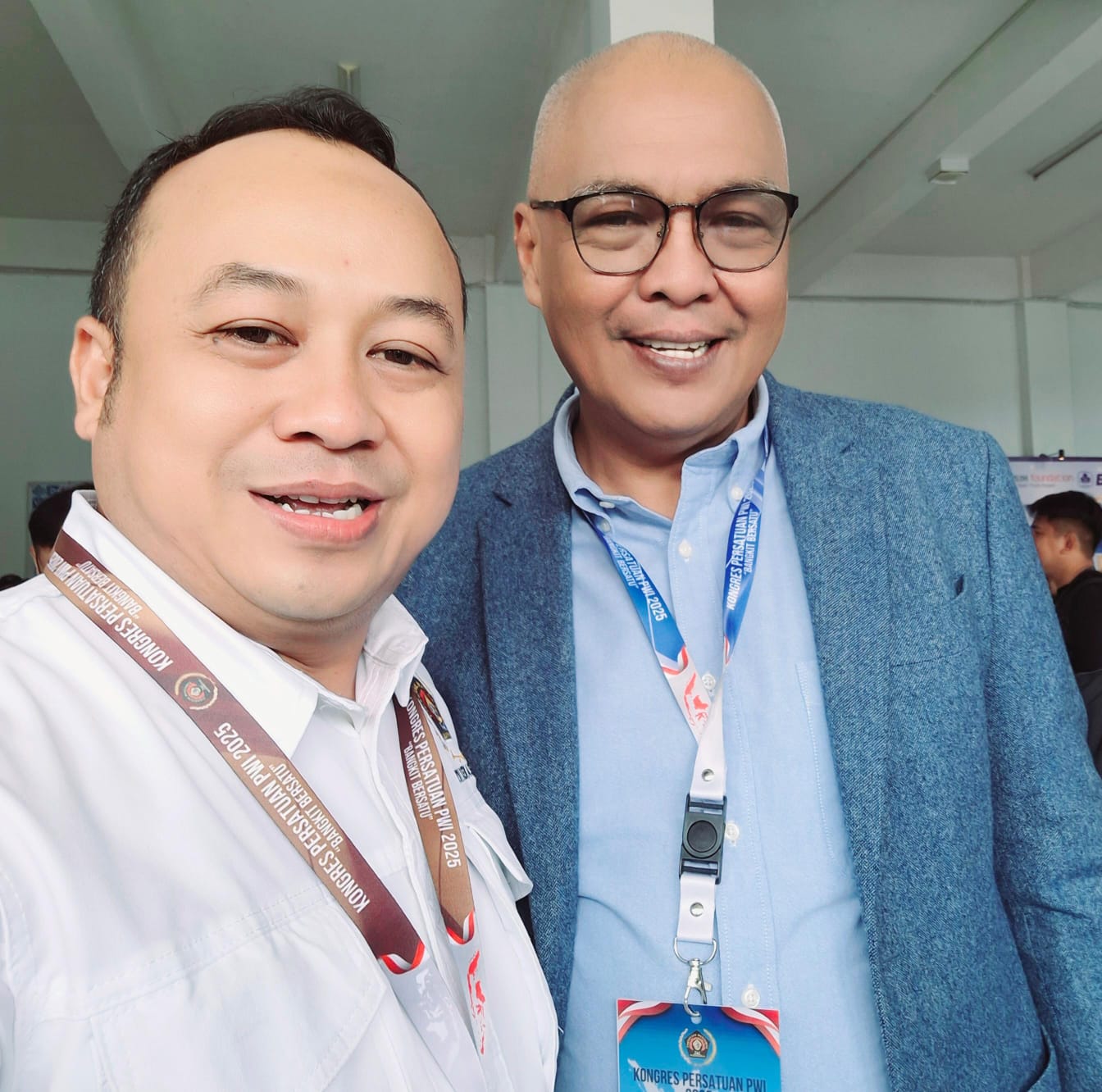 Ade Muksin bersama Akhmad Munir Ketua PWI Pusat terpilih periode 2025-2030 