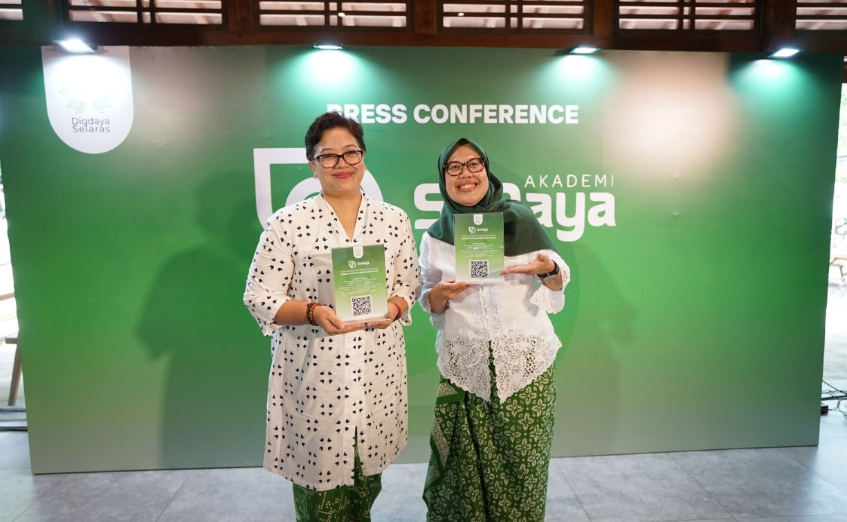 . Sesi Talkshow bersama Sarilani Wirawan, Co-Founder and Managing Director Digdaya Selaras dan AdeYuliani, Co-Founder and Business Development Director Digdaya Selaras dalam Peluncuran Akademi SaDaya