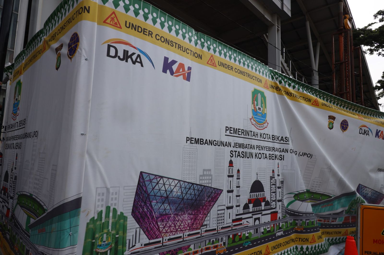 Rencana Pembangunan JPO stasiun kota Bekasi (Photo Dok. Humas Pemkot Bekasi)