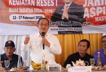 Reses I Tahun 2026, Ketua DPRD Kota Bekasi F-PKS. (Photo Dok. Humas DPRD Kota Bekasi)