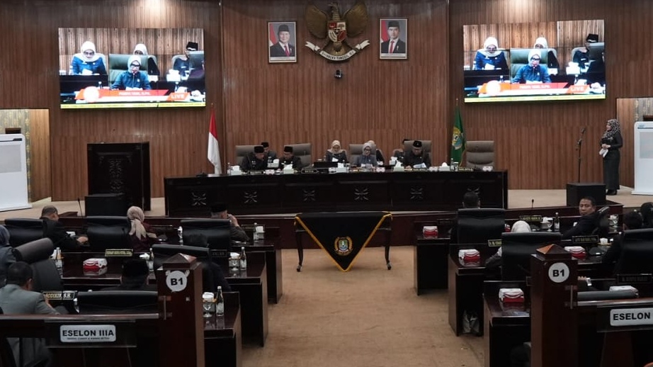 Suasana ruang sidang paripurna. (Photo Dok. Humas DPRD Kota Bekasi) 